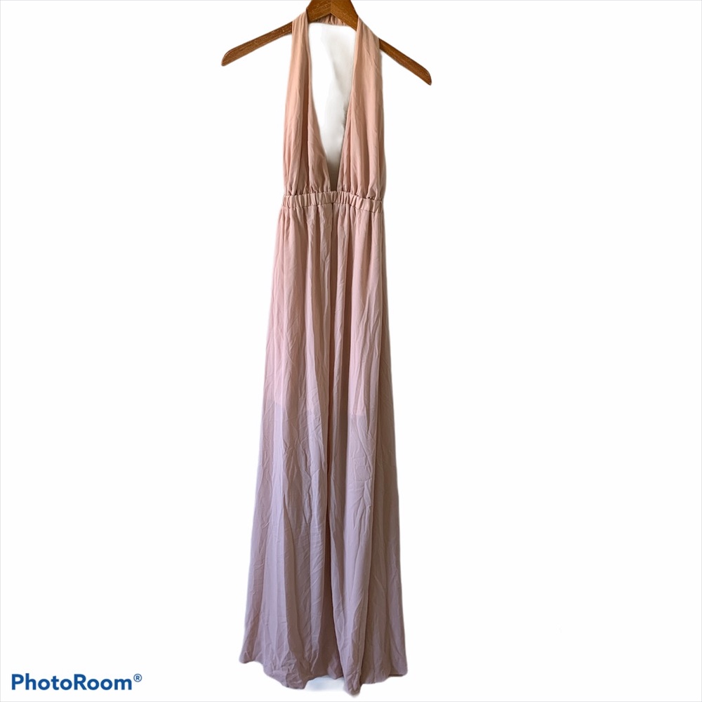 Show Me Your Mumu Luna Halter Maxi Dusty Blush - Picture 6 of 16